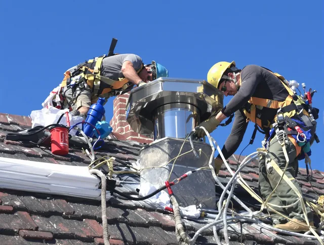 Protective chimney cap installed by Redondo Beach Chimney Sweep in Redondo Beach, CA
