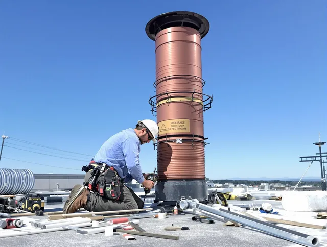 Installed chimney liner by Redondo Beach Chimney Sweep in Redondo Beach, CA