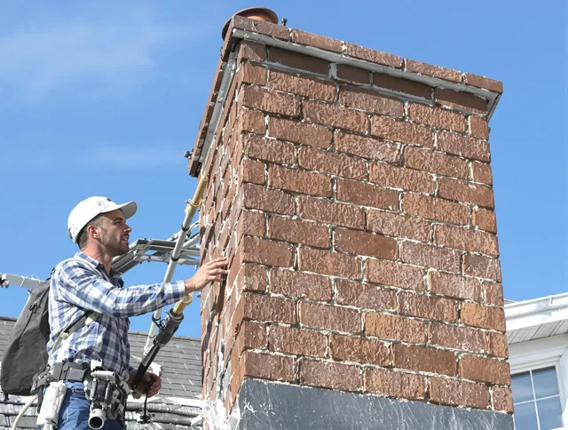 Brickwork for a chimney rebuild by Redondo Beach Chimney Sweep in Redondo Beach, CA