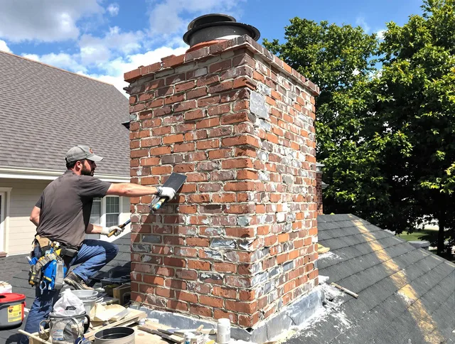 Completed chimney rebuild by Redondo Beach Chimney Sweep in Redondo Beach, CA