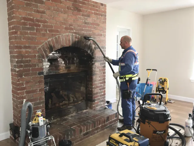Redondo Beach Chimney Sweep expert performing detailed chimney sweep in Redondo Beach, CA
